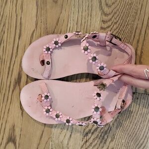 Kids rainbow sandals. Barely worn